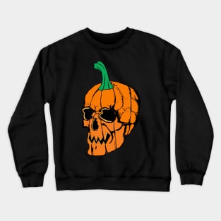 Pumpkin Skull Halloween Crewneck Sweatshirt